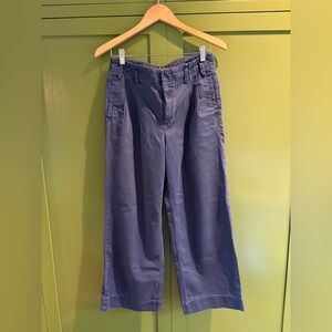 J Crew Chino navy blue pleated chinos size 8